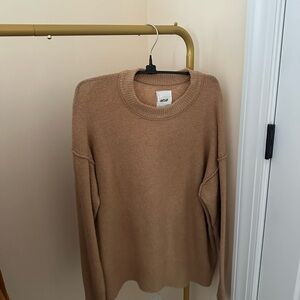 Aerie Tan Crew Neck Sweater